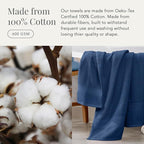 NY Loft 100% Cotton Hand Towels| 6 Pack Hand Towel Set | Absorbent & Quick-Dry - Image 5