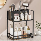 SanDream Hair Tool Organizer Bathroom Countertop, 2-Tier Metal Bathroom by SanDream