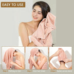 Microfiber Hair Towel Quick Dry Hair Towel Hair Drying Towels Suitable - Image 4