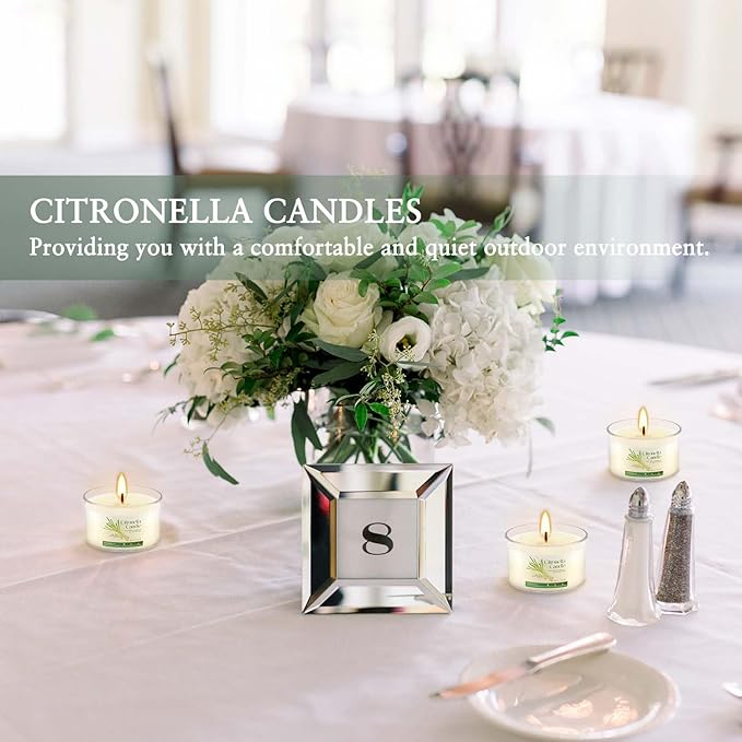40 Pack 1.5oz Citronella Candles Bulk, Small Soy Wax Candles Bulk, Mini - Image 3