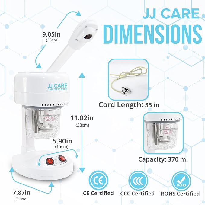 JJ CARE Ozone Facial Steamer Tabletop - Image 5