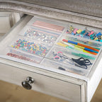 ZOOFOX 12 Pack Plastic Nail Storage Box, Stackable Pencil Case - Image 8