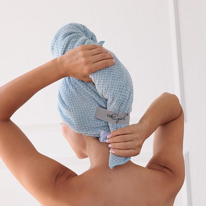 Curly Girl Microfiber Hair Towel Wrap - Image 4
