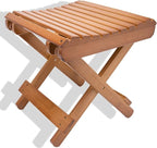 Folding Bamboo Stool for Shower, Leg Shaving and Foot Rest, Natural Bamboo by LOYPP