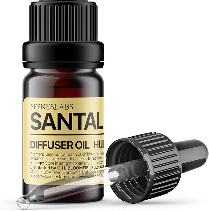 sesneslabs Santal Diffuser Oil, Niche Scent, Amber Coco Vanilla Cedar by sesneslabs