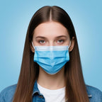 LEMENT 125 Pcs Blue Disposable Face Masks, 3 Ply Face Mask Elastic Earloops - Image 7