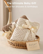 Yoofoss Hooded Baby Towels for Newborn 2 Pack 100% Muslin Organic Cotton Baby - Image 5