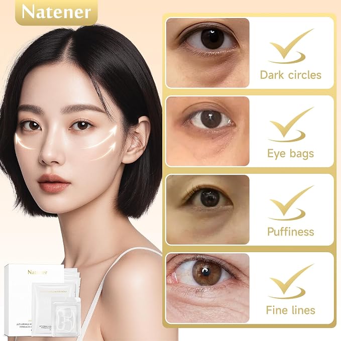 PDRN 4 pairs Micro Eye Patches + 4 pairs Crows Feet Wrinkle Patches, Under Eye - Image 7
