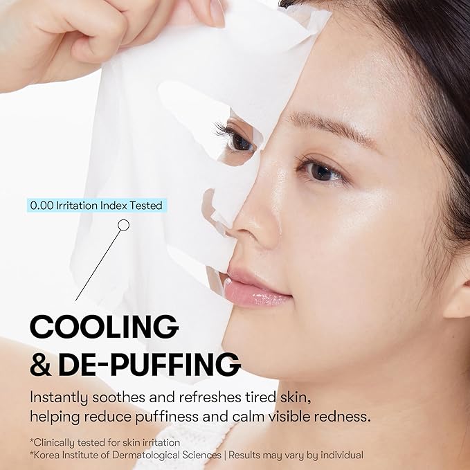 VT COSMETICS Cryo Ice Cool Mask, 30 Sheets, Cooling & De-Puffing Daily Sheet - Image 4