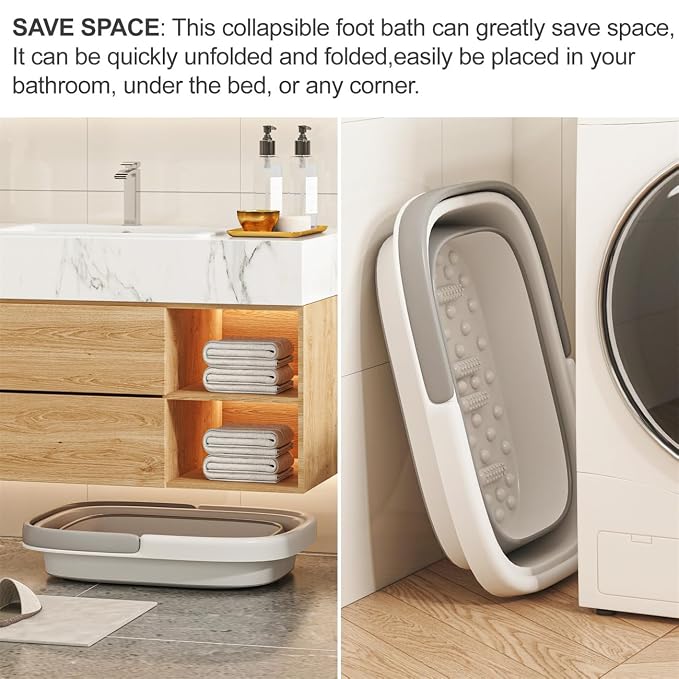 Foldable Foot Bath Basin, Collapsible Foot Soak Tub, Foot Tub - Image 4