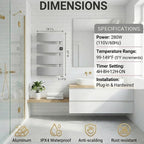 Electric Towel Warmer, Heated Towel Rack - Image 5
