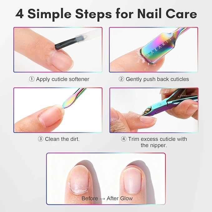 Makartt Cuticle Trimmer with Cuticle Pushers: Cuticle Nipper Professional - Image 6