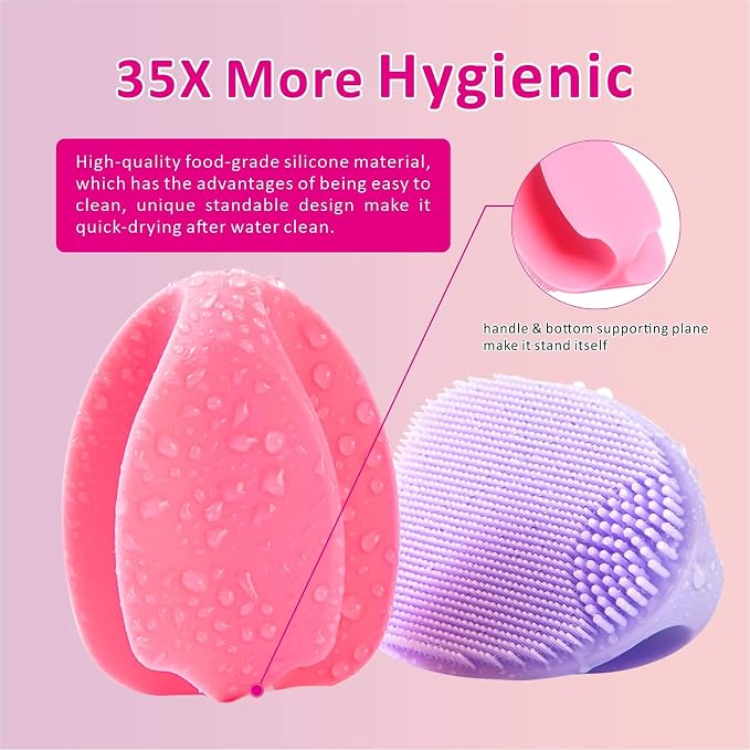 Silicone Face Scrubber, Face Scrubber, Facial Washing Brush - Image 5