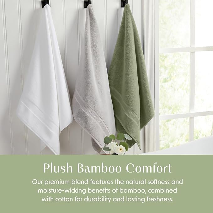 Springtree Home Luxury Viscose from Bamboo Bath Towel Set 6 Piece Set | 35% - Image 6