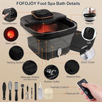 Collapsible Foot Spa Bath with Heat and Massage Roller, Temperature Control - Image 2