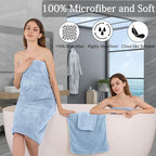 Ycosy 4 Pack Extra Large Microfiber Bath Towels Set, 35x70 inches, Less Lint - Image 4