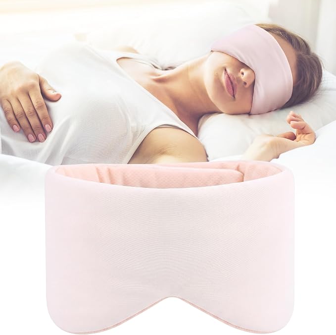 Silk Sleep Mask for Side Sleepers by FRESHME