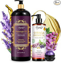Pjordo 2 Pack Massage Oil for Massage Therapy, Lilac Oil, Lavender Massage Oil by Pjordo