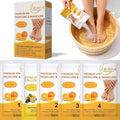 Deluxe Pedicure Kit 5 Step Spa Set – Epsom Salt Soak, Callus Remover Gel by Lacqura