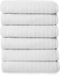 Welhome James 100% Cotton Textured Stripe Towels by WelhomeByWelspun