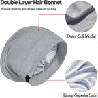 Satin Bonnet for Sleeping Night Cap, Adjustable Satin Lined Silk Bonnets Sleep - Image 6