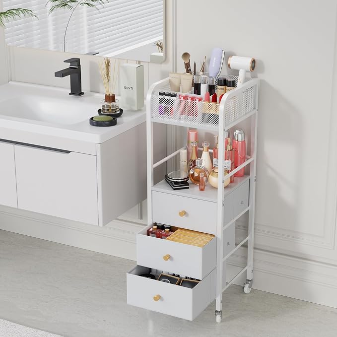 HapiRm Rolling Makeup Cart Organizer - Image 8