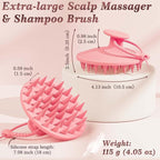 Manmihealth Silicone Back Scrubber & Soft Bath Glove, Silicone Scalp Massager - Image 2
