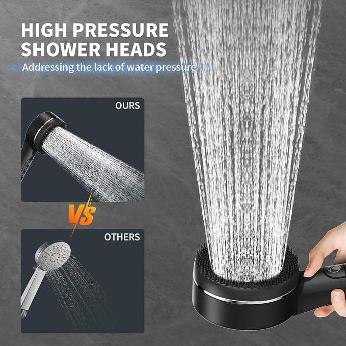Filtered Shower Head with Handheld, High Pressure 3 Spray Showerhead with - Image 5