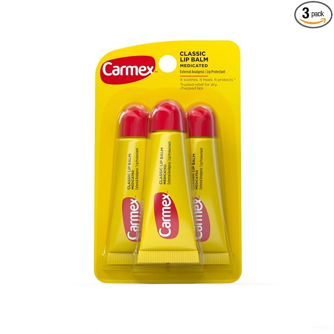 Carmex Original Flavor Moisturizing Lip Balm Tube Value Pack, 0.35 Ounce by Carmex