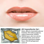 Adofect 30 Pieces Collagen Crystal Gold Lip Care Gel Masks, Collagen Crystal - Image 4