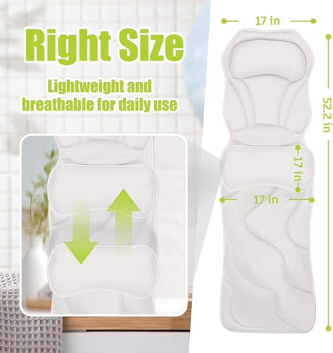 Full Body Bath Pillow for Tub - Image 2