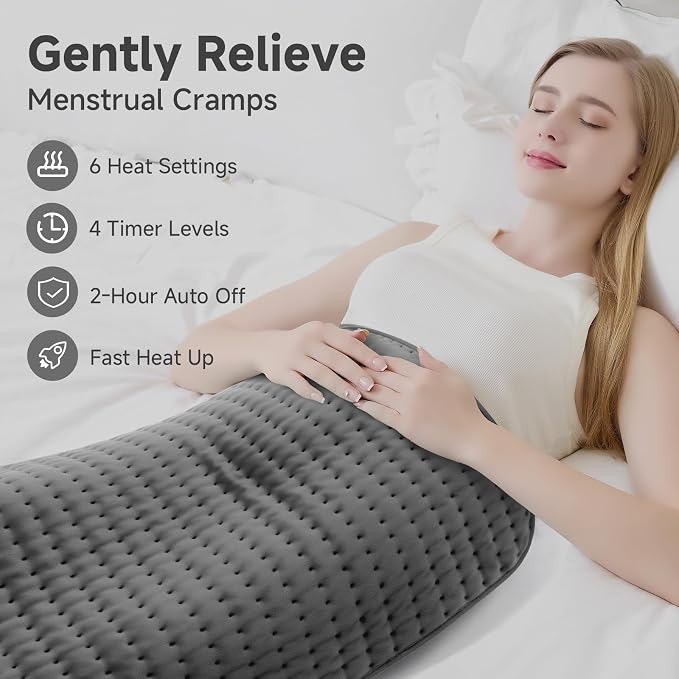 XXL Heating Pad for Back Pain Relief, Large Heating Pads Mothers Day Gifts for - Image 3
