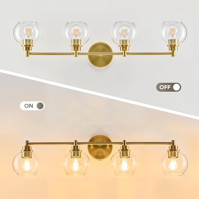VONLUCE Bathroom Light Fixtures, 4-Light Vanity Light - Image 2