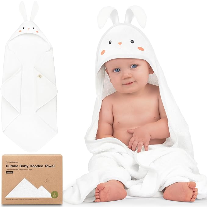 KeaBabies Hooded Baby Towel for Newborn by KeaBabies