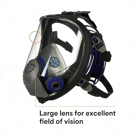 3M Ultimate FX Full Facepiece Reusable Respirator, Six-Strap Harness - Image 6