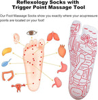 Reflexology Socks with Beginner Acupoint Massage Tools Set of 5 - Image 7