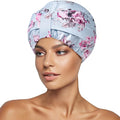 INNELO Luxury Shower Cap for Women Reusable Waterproof, Double Layered Shower by INNELOLifeChanger