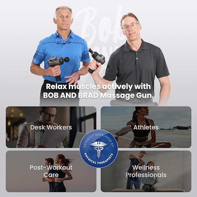 BOB AND BRAD C2 Massage Gun, FSA Eligible & HSA Approved Deep Tissue Percussion - Image 9