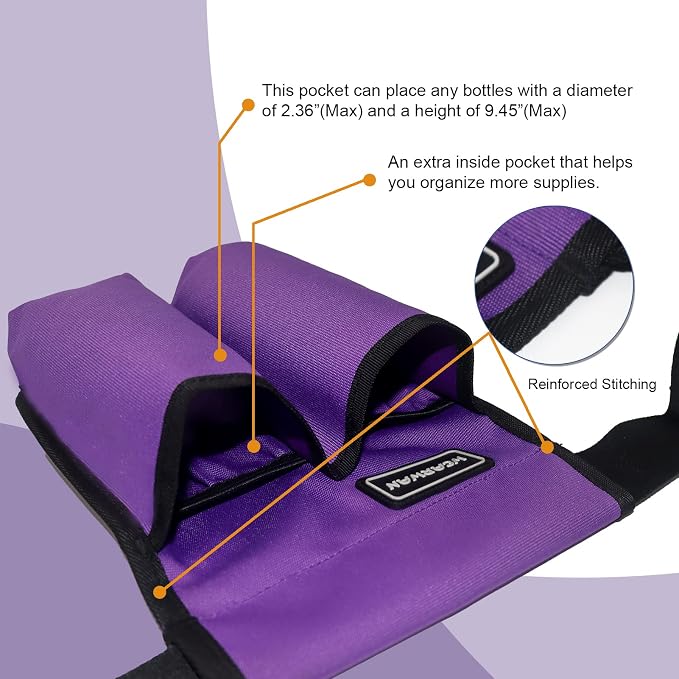 Massage Oil Holster, Adjustable and Durable Massage Holster, Bag only, Bottle - Image 2