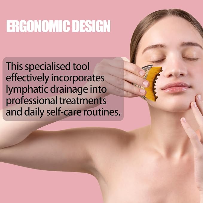 Lymphatic Contour Face Brush Lymphatic Drainage Massager Double Chin Reducer - Image 4