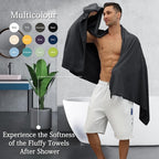 Black Bath Towels Set 35x70 Inches - Image 5
