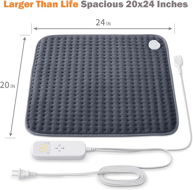 Ultra-Wide Microplush Heating Pad - Image 6