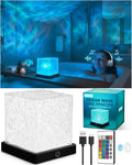 Rechargeable Shower Light Cube, 16 Color Ocean Wave Projector Light Battery by Unknown