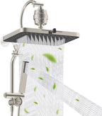 Hibbent 5-spray Filtered Rainfall Shower Head Combo, High Pressure 13'' by Hibbent