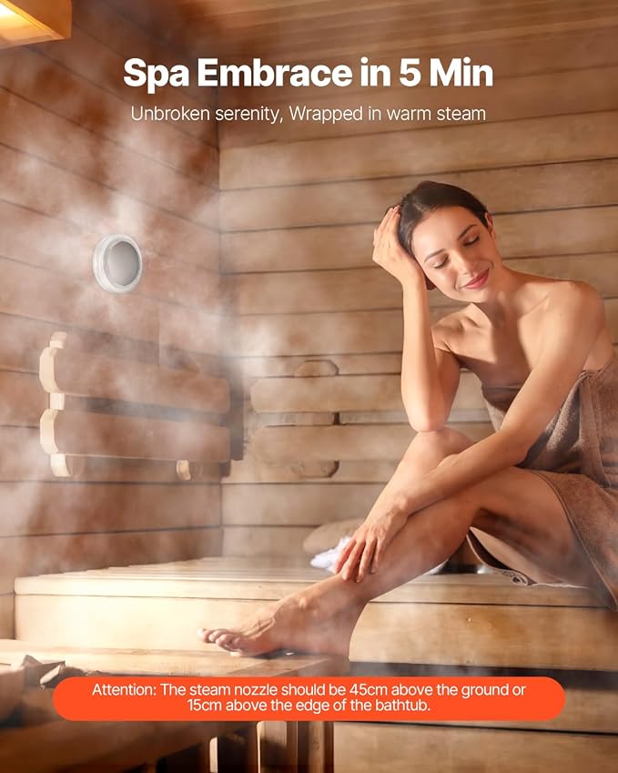 VEVOR Steam Generator, 6 kW Steam Shower System - Image 3