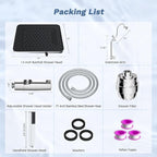 Hibbent 5-spray Filtered Rainfall Shower Head Combo, High Pressure 13'' - Image 9