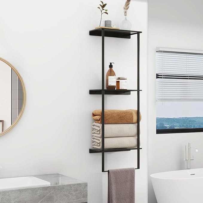Towel Storage for Bathroom, 3 Tier Towel Rack - Image 3