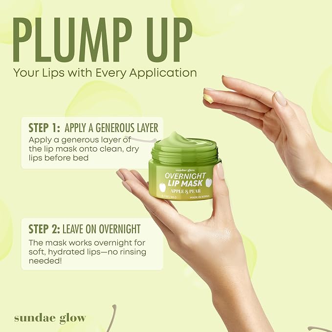 Apple & Pear Lip Mask Overnight Treatment – Dermatologist Tested, Korean Skin - Image 6