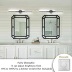 EDISLIVE Dimmable Modern LED Vanity Light Fixtures Bathroom Vanity Wall Lighting - Image 3
