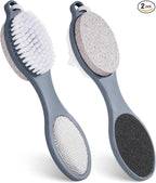 2 Pcs 4 in 1 Foot Brush for Use in Shower by TaShow